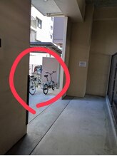 ケイトステージラッシュ 香椎店/駐輪場案内２