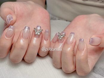ピカネイル 上野 御徒町(Pika Nail)/マグネットxグラデーションx春