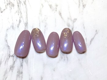 ミンクスタイル 浜松町店/くすみパープル×オーロラパール