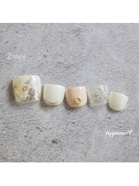 キラキラネイル☆フットネイル