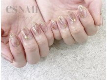 エスネイル 新宿西口店(es NAIL)/gold×nuance