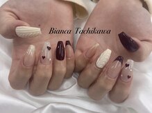 ビアンカ フロム中武立川店(Bianca)/ニットネイル¥10000