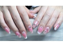 トゥートゥー(TOUTOU)/チークx白フレンチxピンク