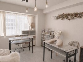 女性らしい可愛い店内