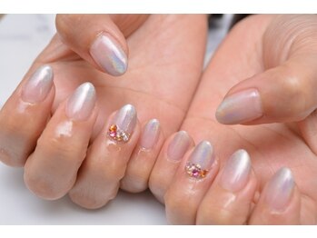 22年春夏 グレー ユニコーンパウダーのネイルデザイン ネイルアート集 Biglobe Beauty