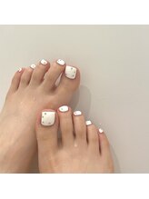 カミナネイル(KAMINA.nail)/フットシンプルデザイン