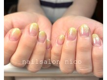 ニコ(nico)/イエローラメグラデ