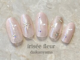 手描きキラキラ☆シアーピンク