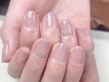 プロモート 岡山城下店(Promote)/シンプルミラーアートネイル