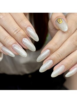 マイオティック ネイル(miotic nail)/ホワイトラメワンカラー