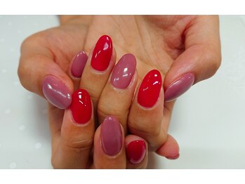 アイリッシュネイル 久屋大通店(Irish Nail)/マオジェル×くすみカラー