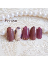 バレンタインネイル