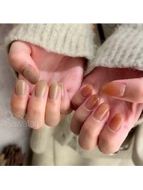 フラッシュネイル×ワンカラー