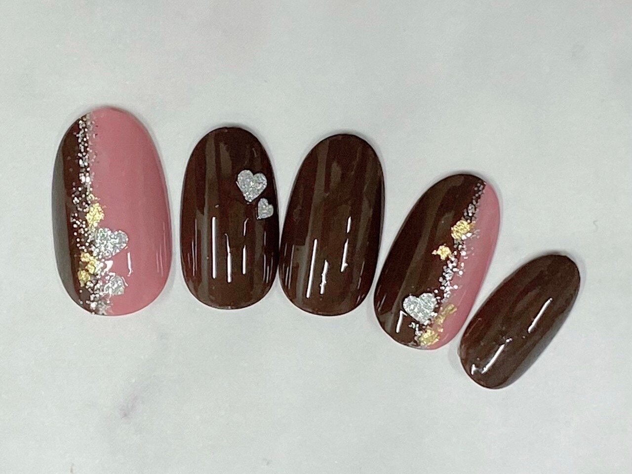 チョコ。 ネイルチップ d9472a04556fa4ffde4e40eb2494fc