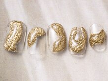 アイネイルズ 天神今泉店(I-nails)/【misato.n】ザラザラゴールド