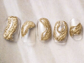 アイネイルズ 天神今泉店(I-nails)/【misato.n】ザラザラゴールド