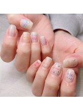 カプチーノ(cappuccino)/色鉛筆ネイル