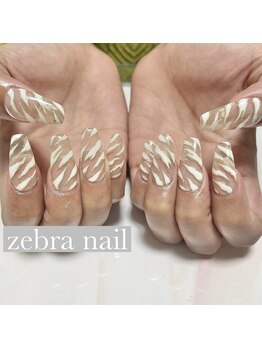 イフネイル(if nail)/◇ゼブラ柄ネイル◇