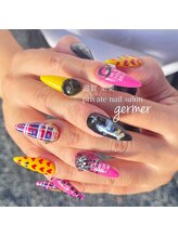 ジェルメ(germer)/イエローハートとピンクと蜘蛛！