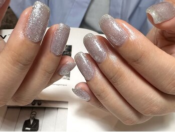 デューネイルスタジオ(dew nail studio)/ブルーラメ ワンカラー