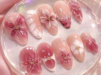 ノヴァ ネイル 日本橋店(Nova Nail)の写真/3Dフラワー夏人気デザインが映えるかわいいネイルサロンで特別な指先へ♪