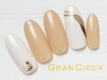 クアトログランシュ 青葉台(QUATRO×GranCieux)/大人個性派アートネイル／6500円