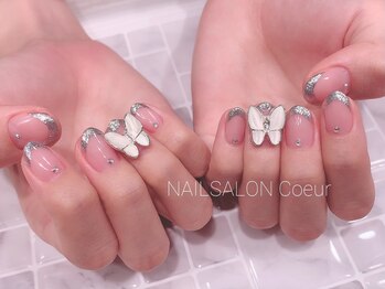 クール(Coeur)/バタフライネイル￥8250
