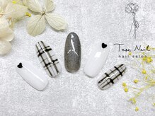 テセネイル(Tese Nail)/チェック×ハートネイル♪