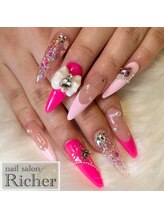 エスフィーネイルサロン リシェル(Esfy nailsalon Richer)/ピンクネイル！