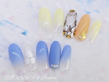 リオッサ オブ ラグーン(RIOSSA of Lagoon)/水彩ｘパステルフラワー