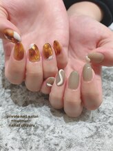 プライベート ネイルサロン マーマ(murmur)/ちぐはぐネイル