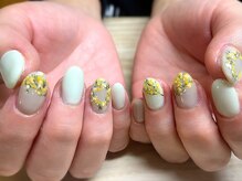 アミュリー ネイル アトリエ(Amury nail atelier)/ミモザ シアー 大人 シンプル