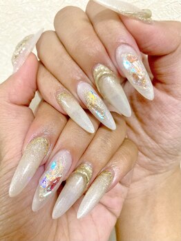 ミラーニュアンスネイル