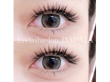 ダリア(DAHLIA)の雰囲気（フラットラッシュ/３D/ブラウン種類豊富&国産グルーを使用☆）