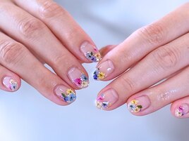 押し花ネイル