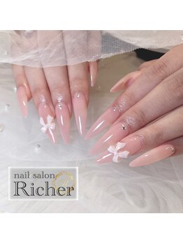 エスフィーネイルサロン リシェル(Esfy nailsalon Richer)/うるちゅるピンク