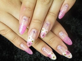 お花フレンチ＆グラデ