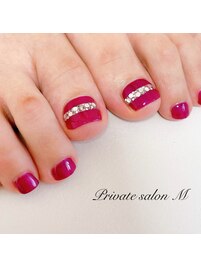 フット　親指アートコース¥6500