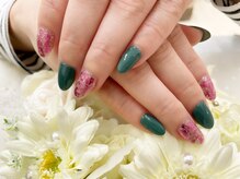 プルミエ ネイル(Premier Nail)/4本アート☆ピンクホイル