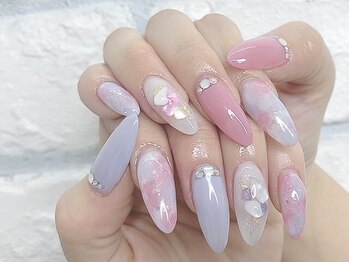 アンジェリーク 本店(Angelique)の写真/【自爪を守りながら楽しめるパラジェル】シンプル～華やかまで、あなたらしいデザインで指先を彩ります♪