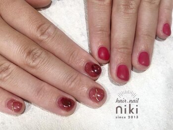 ニキ ヘアー ネイル(niki hair nail)/アシメネイル