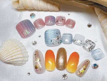 カルテット ネイルサロン 千葉店(Quartett)の写真/繊細なデザイン・好印象なシンプルアートまでお任せください☆カラーも豊富で色混ぜ◎