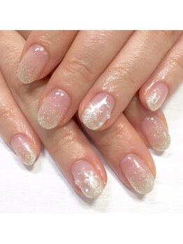 テラックス/シルバーラメグラデーション