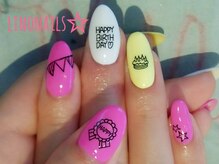 リノネイルズ(linonails)/☆バースデーネイル☆