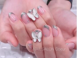 バタフライネイル￥8250