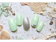 ネイル アンド アイラッシュ シーズ(See's)の雰囲気（シンプルネイル♪季節のデザインも多数ご用意あります！）