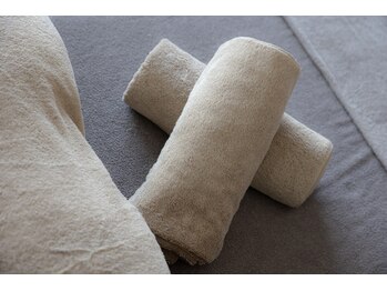 癒し処 利休 堀江店/こだわりのタオル。