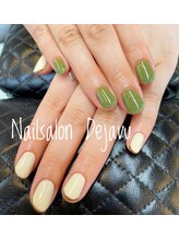 デジャヴ(Dejavu)/秋カラーのちぐはぐネイル