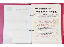 ぱるむ八幡西美容整体院/☆当店名物ダイエットノート☆