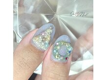 キュアネイル(Qa Nail)/クリスマスネイル☆10000円